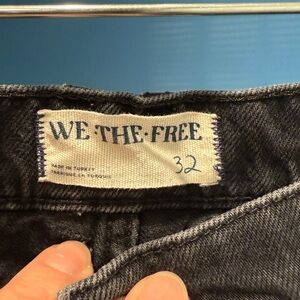 We The Free black barrel jeans